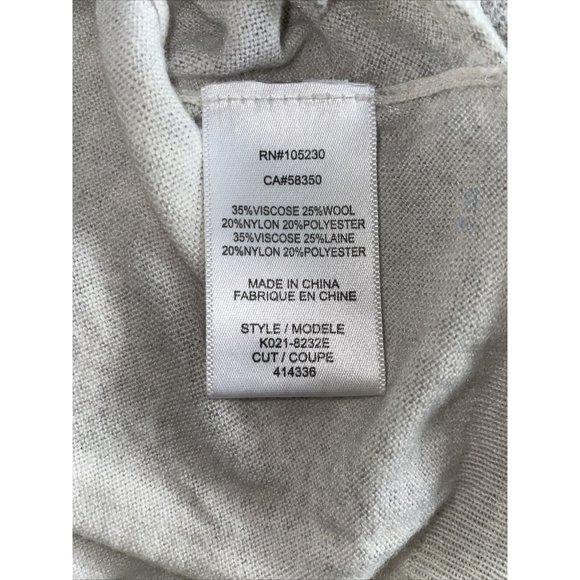 REVOLVE JOIE‎ $198 Emari E Sweater Wool Blend Split Hem Marble Oversized Small - Picture 8 of 9